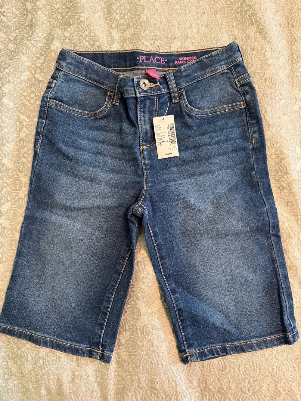 The Children's Place Dark Blue Cropped Skimmer Jeans